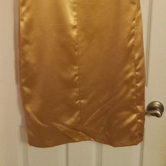 HANDMADE two piece, skirt and top, gold formal outfit - Picture 4 of 4